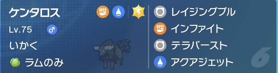 ９回禁止杯ケンタロス水