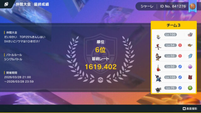 ９回禁止杯最終